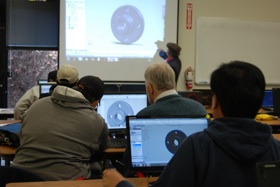 CLEAN TECH INSTITUTE Students on SOLIDWORKS
